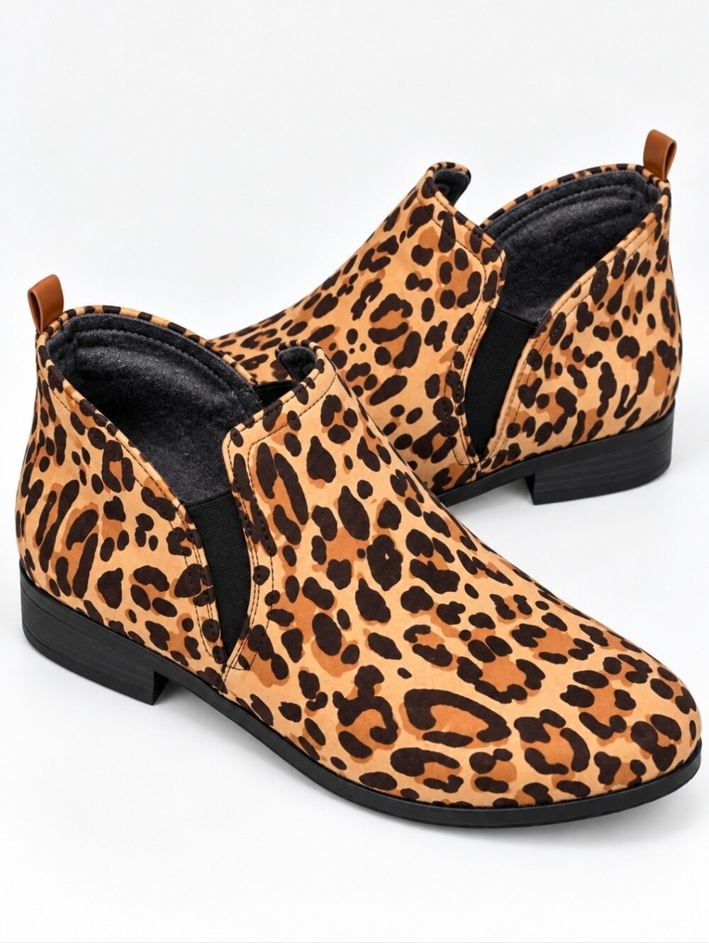 Dr. Scholl's BE Energized Leopard Print Chelsea Ankle Boots Women's 8.5M Slip On
